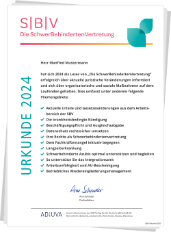 Die SchwerBehindertenVertretung